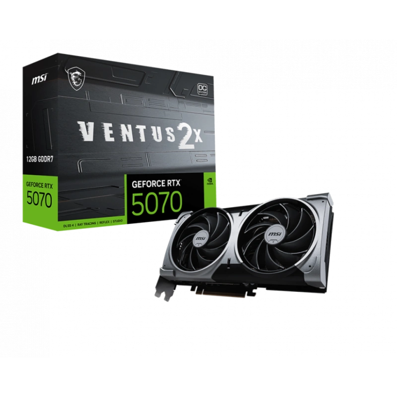 Видеокарта MSI (G5070-12V2C) GeForce RTX 5070 12G VENTUS 2X OC