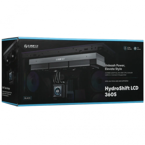 Система жидкостного охлаждения для процессора Lian Li HydroShift LCD 360S Black (G89.GHSLCD36SB.R0)