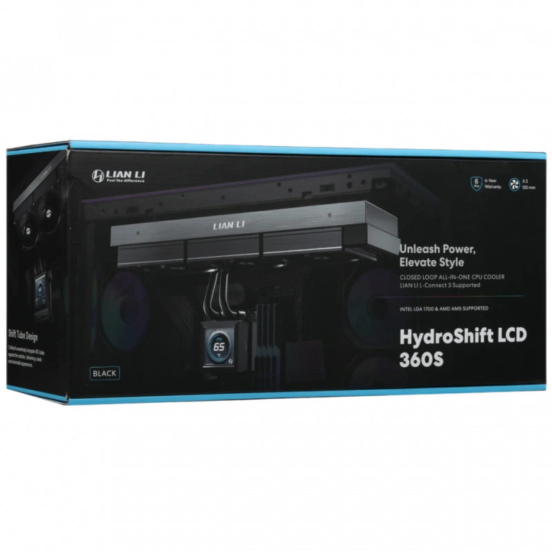 Система жидкостного охлаждения для процессора Lian Li HydroShift LCD 360S Black (G89.GHSLCD36SB.R0)
