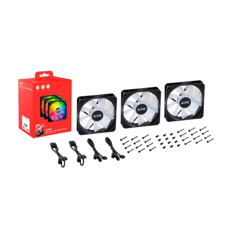 Комплект вентиляторов для корпуса ADATA XPG VENTOR120ARGBPWM3C-BKCWW