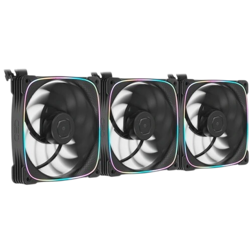 Комплект вентиляторов для корпуса Geometric Future Squama 2503RB-14 Reverse ARGB Black (1F2503R314000) крепежа