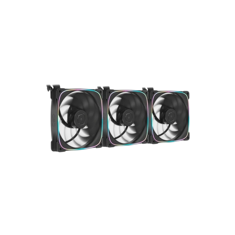 Комплект вентиляторов для корпуса Geometric Future Squama 2503RB-14 Reverse ARGB Black (1F2503R314000) крепежа