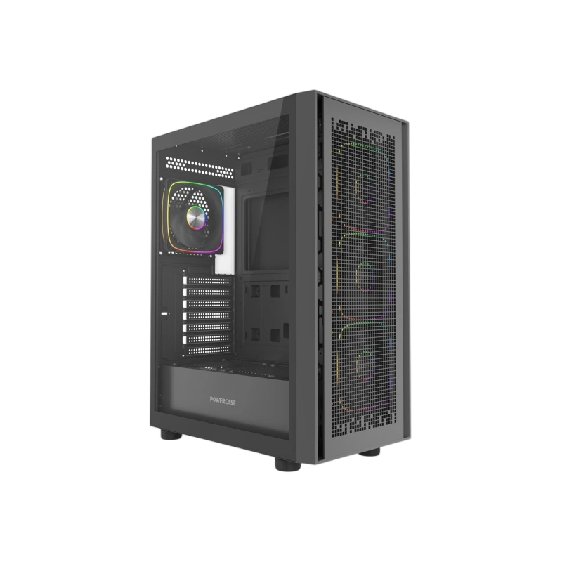 Компьютерный корпус Powercase ByteFlow V2 TG ARGB Black (CBFB-A4-V2)