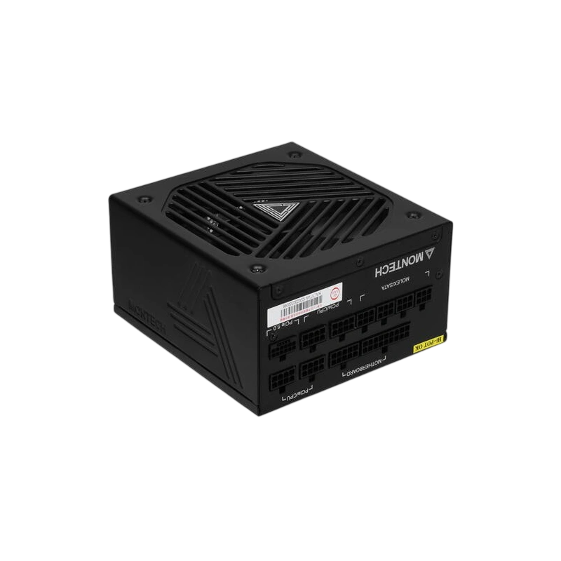 Блок питания Montech 1200W TITAN GOLD Black (TIS0126) 16 Pin (PCIe 5.0 Connector Cable Details) документация, комплект кабелей, чехол