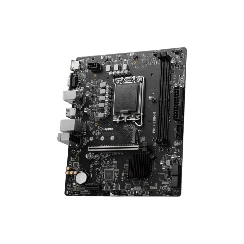 Материнская плата MSI PRO H610M-E документация, задняя планка, кабель SATA