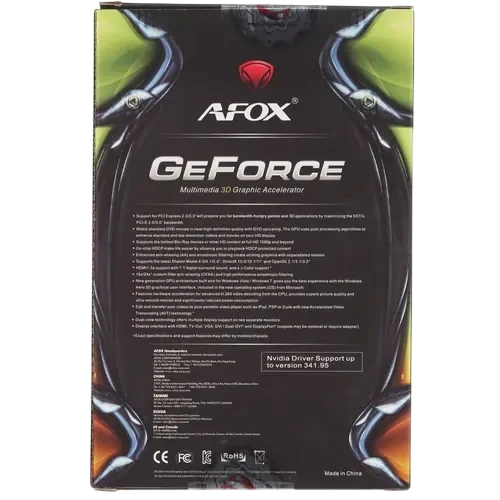 Видеокарта AFox (AF210-512D3L3-V2) GeForce GT 210 512MB