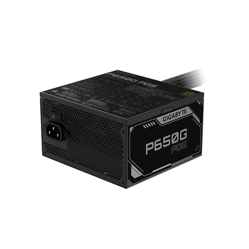 Блок питания Gigabyte 650W (GP-P650G PG5) документация, кабельные стяжки, комплект крепежа