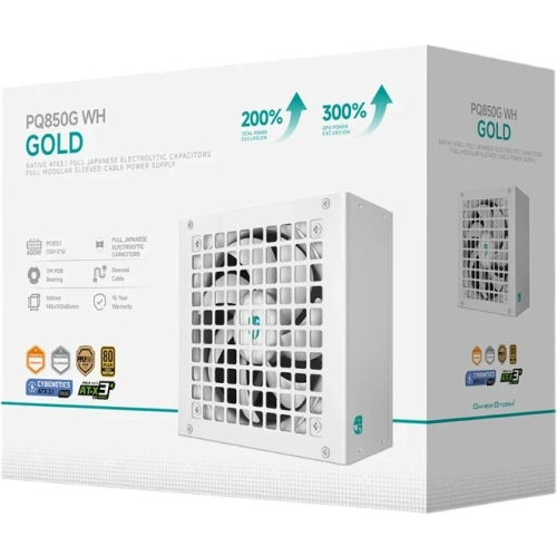 Блок питания Deepcool 850W GAMERSTORM PQ850G WH 16 Pin (PCIe 5.0 Connector Cable Details)