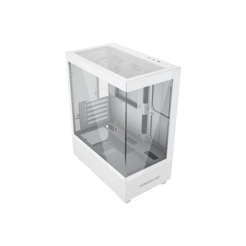 Компьютерный корпус Powercase VISION Micro M TG White (CVMMW-L0)