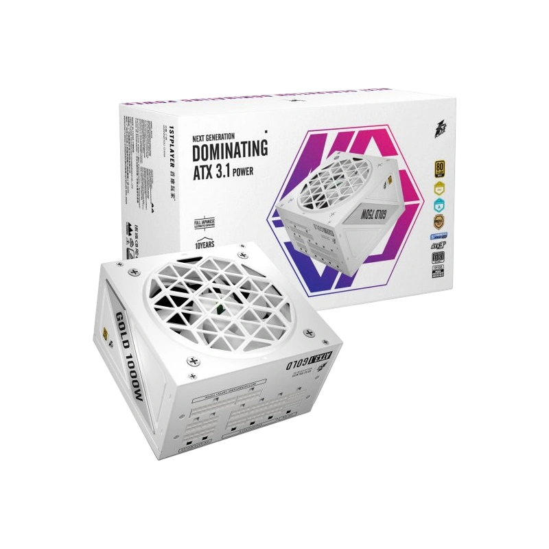 Блок питания 1STPLAYER 1000W NGDP Gold White (HA-1000BA4-WH) 16 Pin (PCIe 5.0 Connector Cable Details)