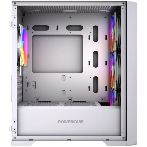 Компьютерный корпус Powercase ALISIO Micro X4W V2 LE ARGB White (CAMCXW-A4-LE)