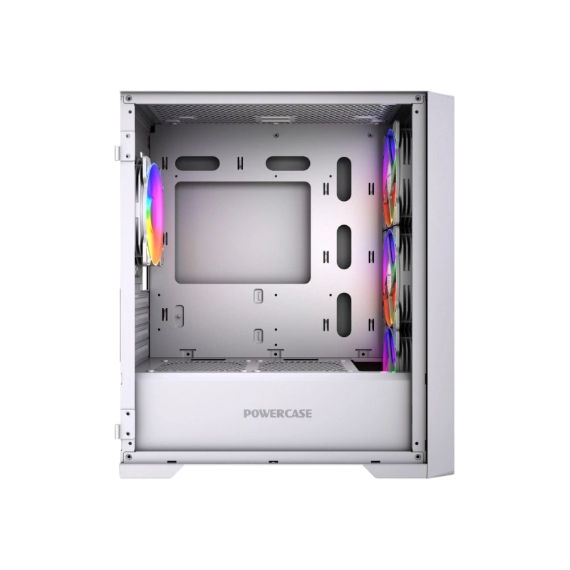 Компьютерный корпус Powercase ALISIO Micro X4W V2 LE ARGB White (CAMCXW-A4-LE)