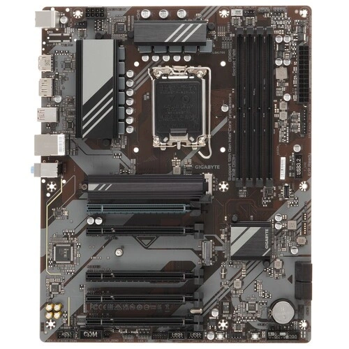 Материнская плата Gigabyte B760 DS3H 2 x кабель SATA, документация, задняя планка