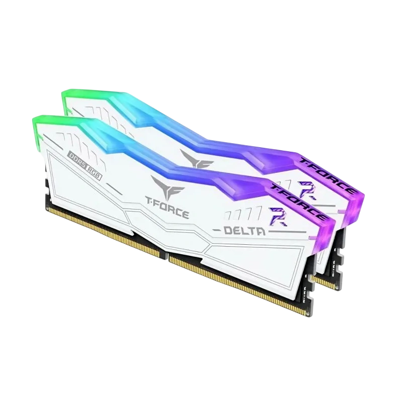 Оперативная память 32 Gb 6000 MHz Team Group T-FORCE DELTA RGB White (FF4D532G6000HC28ADC01)