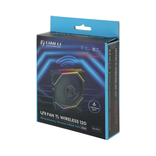 Вентилятор для корпуса Lian Li UNI FAN TL WIRELESS 120 Reverse Blade 12RTL1W1B BLACK (G99.12RTL1W1B.R0)