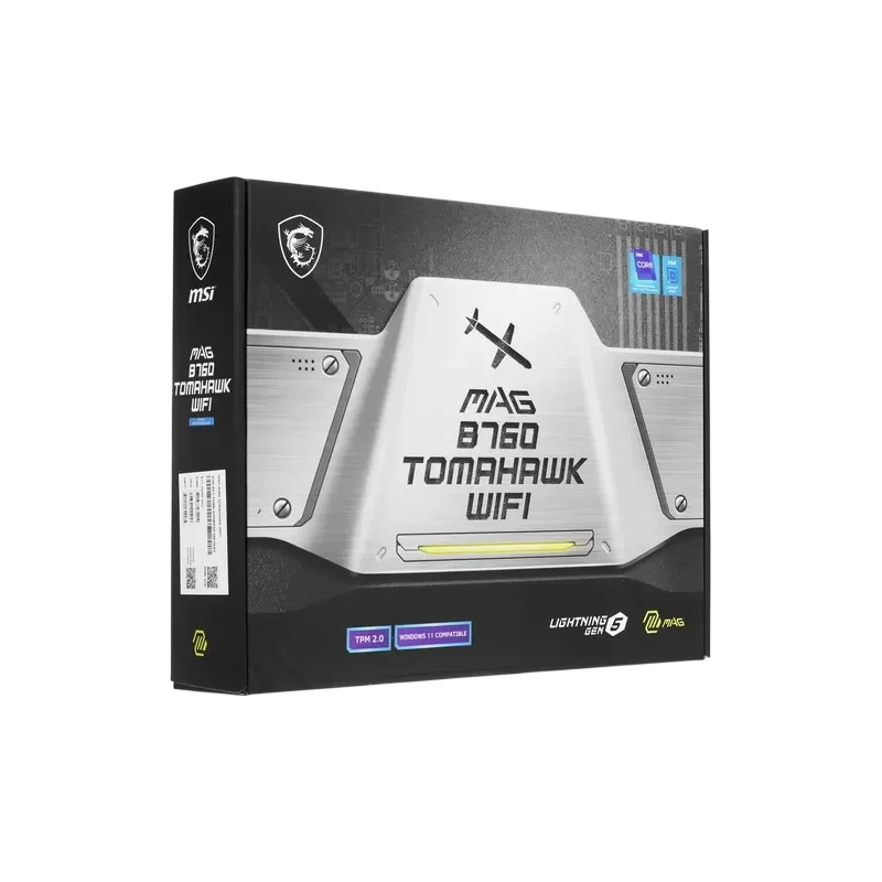 Материнская плата MSI MAG B760 TOMAHAWK WIFI антенна Wi-Fi, документация, кабель SATA, комплект наклеек