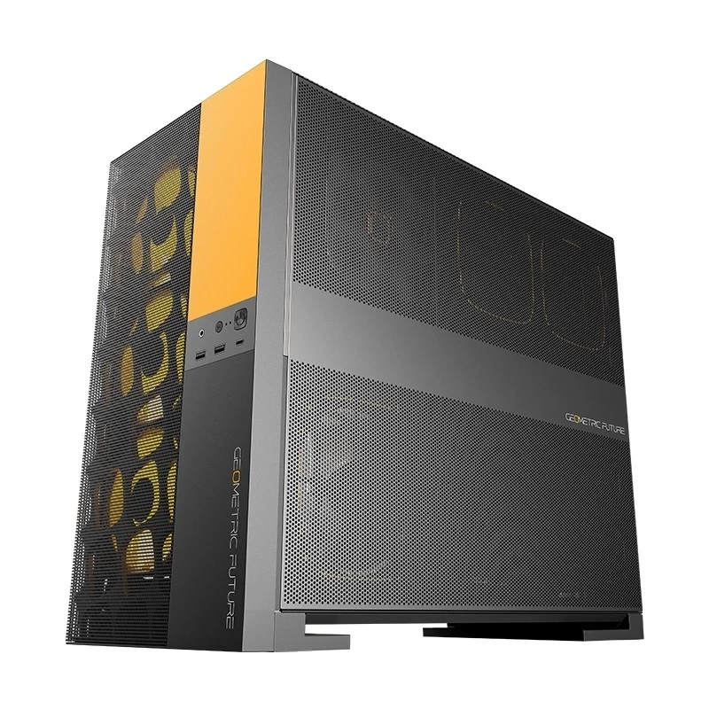 Компьютерный корпус Geometric Future Model 5 Vent Black Yellow (1AM5VTBY00100) (GF_M5-VENT-YB)