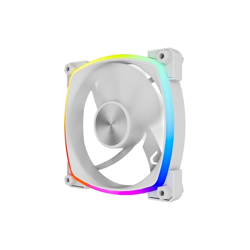 Вентилятор для корпуса Powercase (M55-12W ARGB) White комплект крепежа