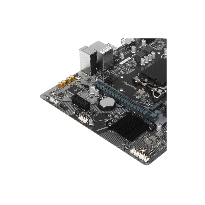 Материнская плата Gigabyte H610M K DDR4 документация, задняя планка, кабель SATA