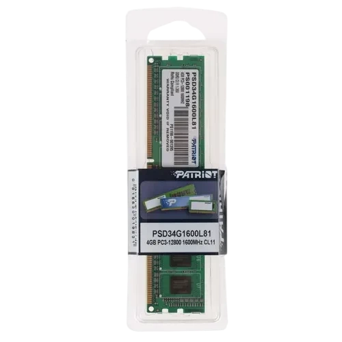 Оперативная память 4 Gb 1600 MHz PATRIOT SL (PSD34G1600L81)