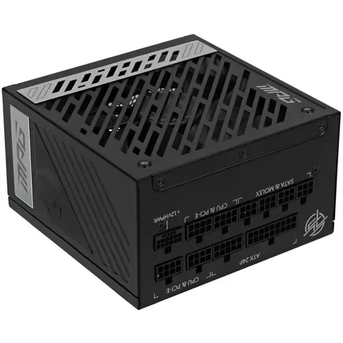 Блок питания MSI 850W MPG A850G (306-7ZP7B11-CE0) 16 Pin (PCIe 5.0 Connector Cable Details) документация, комплект кабелей, чехол