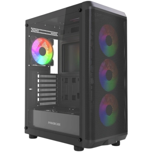 Компьютерный корпус Powercase Mistral EA22 TG FRGB Black (CMAEA22-L4)