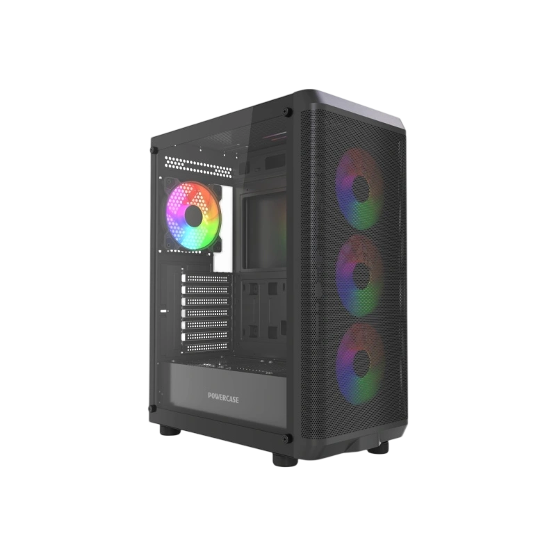 Компьютерный корпус Powercase Mistral EA22 TG FRGB Black (CMAEA22-L4)