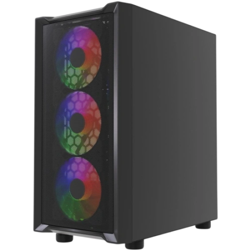 Компьютерный корпус Powercase Mistral Micro EM19 TG ARGB Black (CMMEM19B-A4)