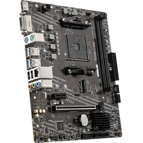 Материнская плата MSI B550M-A PRO 2 x кабель SATA, диск с ПО, документация, задняя планка