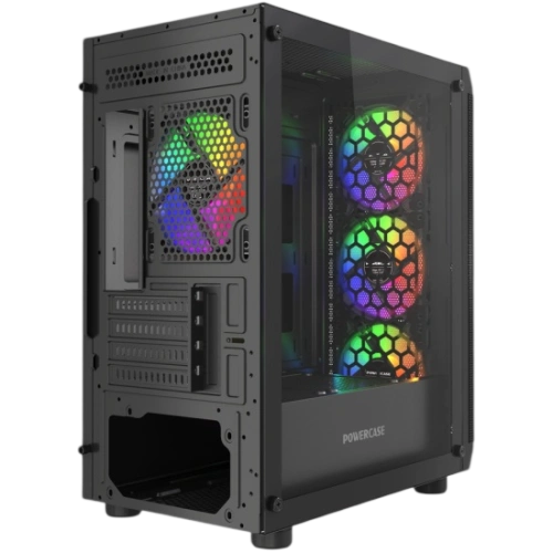 Компьютерный корпус Powercase Mistral Micro EM22 TG FRGB Black (CMMEM22B-L4)