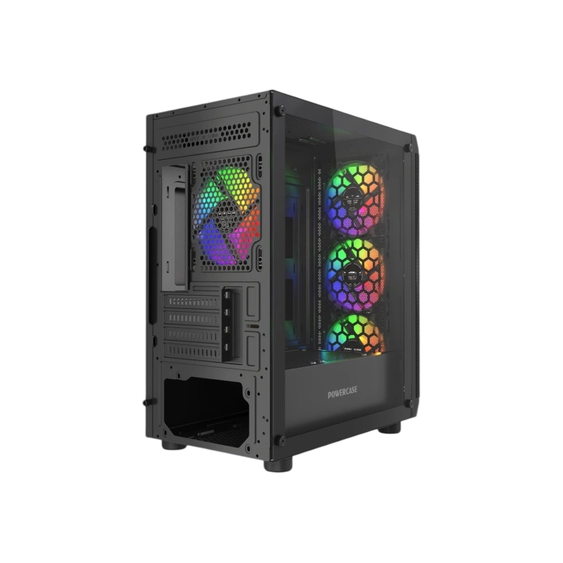 Компьютерный корпус Powercase Mistral Micro EM22 TG FRGB Black (CMMEM22B-L4)