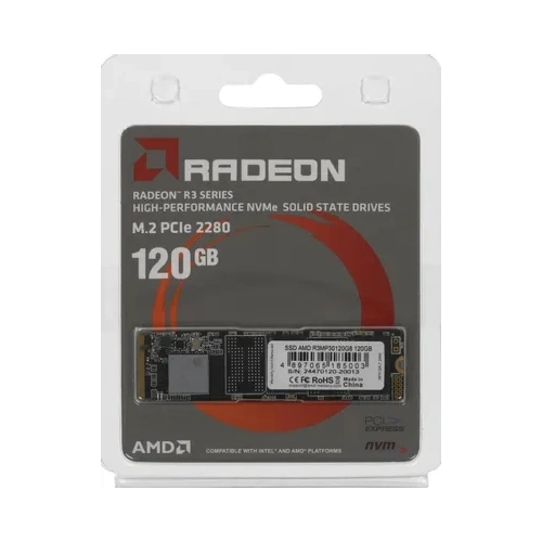 Твердотельный накопитель 120 Gb AMD Radeon R3 Series (R3MP30120G8) BOX