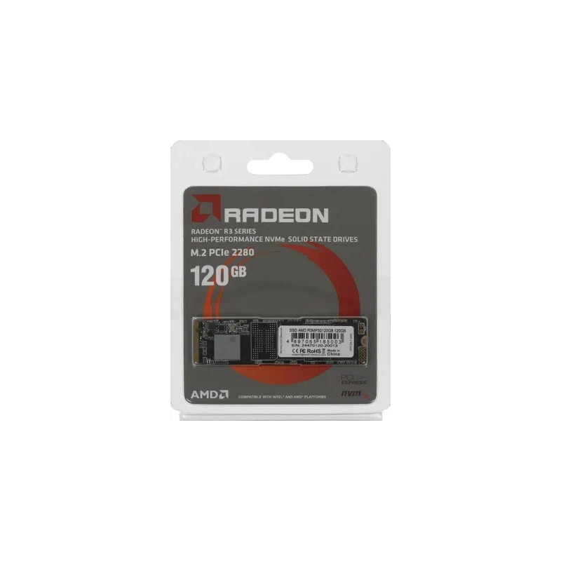 Твердотельный накопитель 120 Gb AMD Radeon R3 Series (R3MP30120G8) BOX