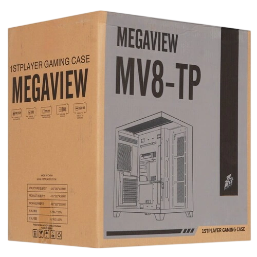Компьютерный корпус 1STPLAYER MEGAVIEW MV8-TP Black (MV8-TP-BK) документация