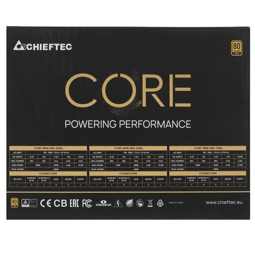 Блок питания Chieftec 700W CORE (BBS-700S)