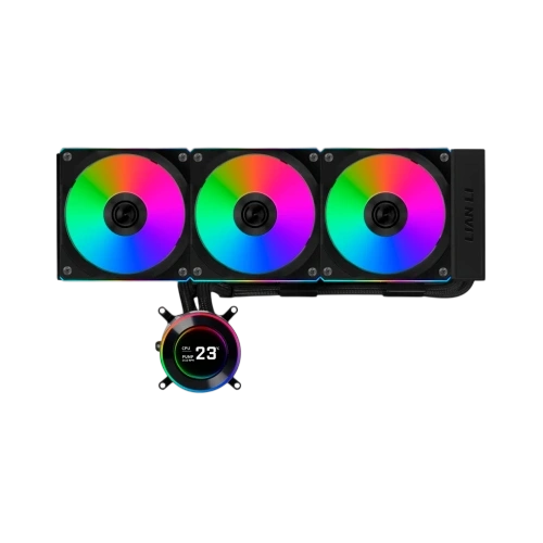 Система жидкостного охлаждения для процессора Lian Li HydroShift II LCD-C 360R GHS2LCD36RB ARGB Black (G89.GHS2LCD36RB.R0)