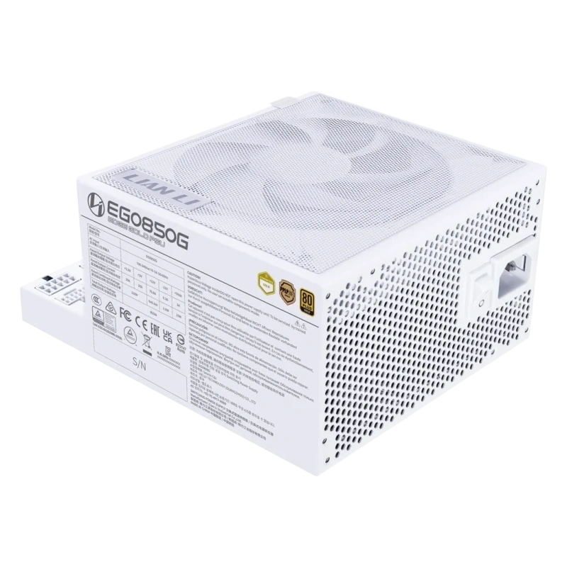 Блок питания Lian Li 850W EG0850G White (G9P.EG0850G.W000.RU) 16 Pin (PCIe 5.0 Connector Cable Details) документация, комплект кабелей