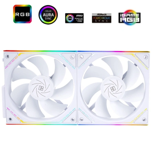 Комплект вентиляторов для корпуса Thermalright TL-M12QRW X2 Reverse ARGB White (TRTLM12QRWX2.2P)