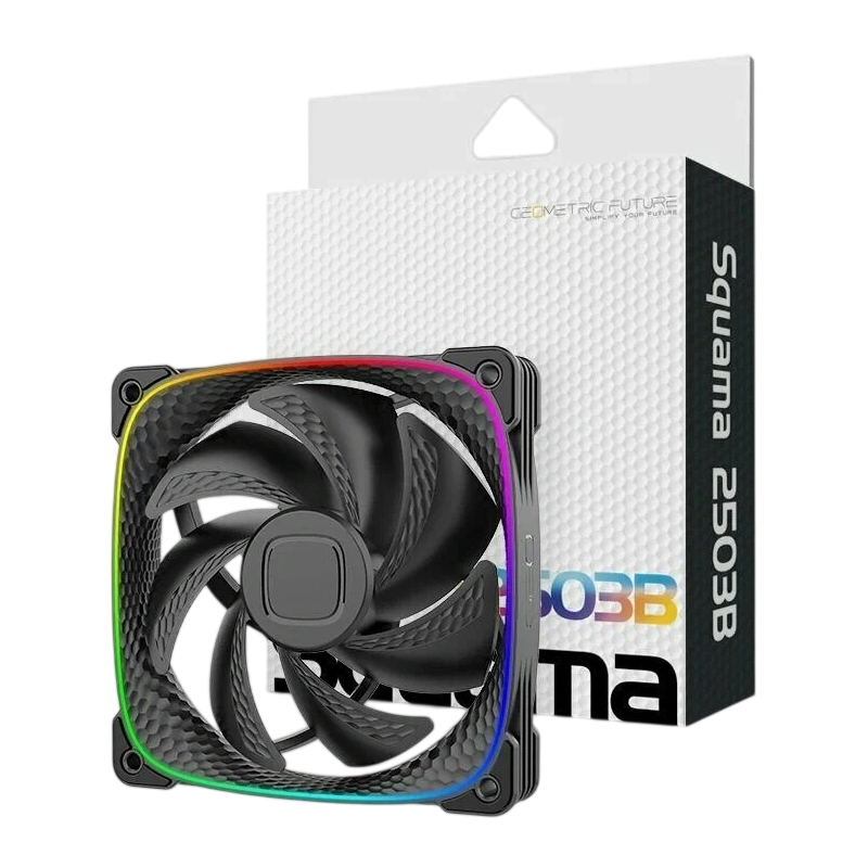 Вентилятор для корпуса Geometric Future Squama 2503B 5V ARGB Black (1F2503B112001) (GF_SQM-2503B-SP)