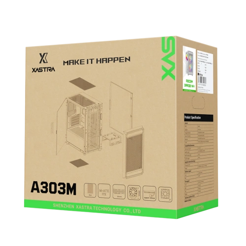 Компьютерный корпус XASTRA A303M 3ARGB White (A303M-2FC14A-1FC12A-D-WH)