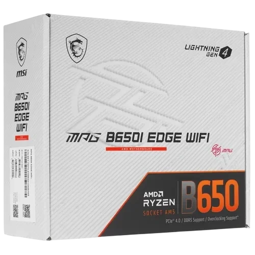 Материнская плата MSI MPG B650I EDGE WIFI 2 x кабель SATA, антенна Wi-Fi, документация