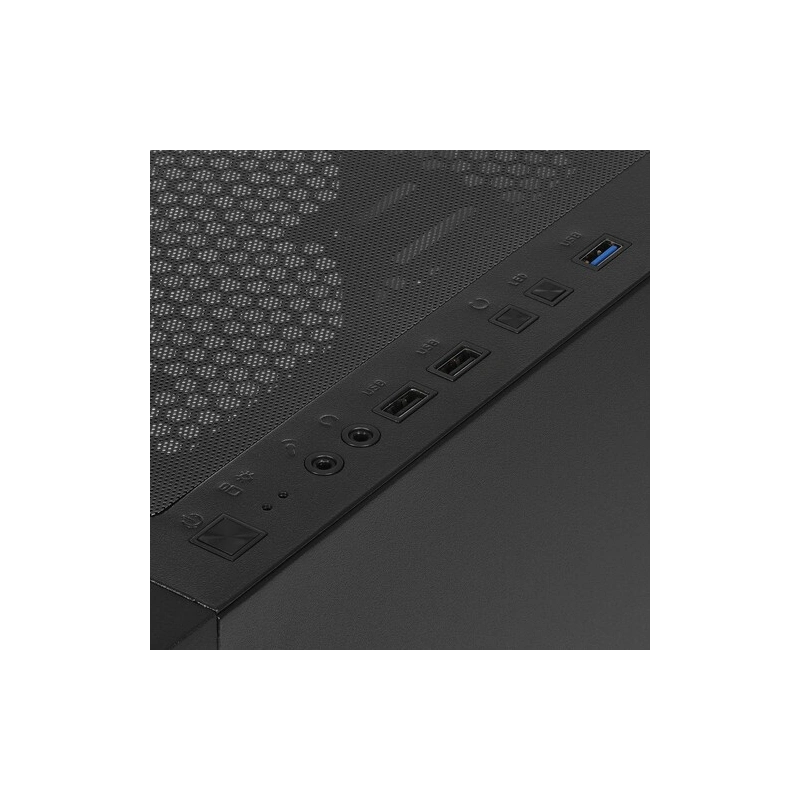 Компьютерный корпус 1STPLAYER FIREBASE X3-M TG LED Black (X3-M-BK-4F1)