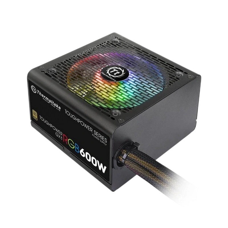 Блок питания Thermaltake 600W TOUGHPOWER GX1 RGB 600 (PS-TPD-0600NHFAGE-1) документация, кабельные стяжки, комплект крепежа