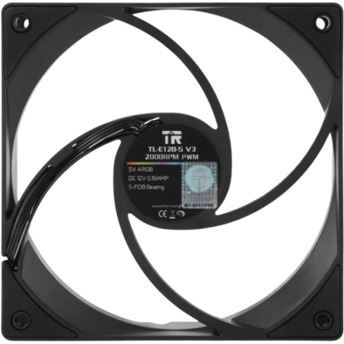 Вентилятор для корпуса Thermalright TL-E12B-S V3 ARGB Black (TRTLE12BSV3)