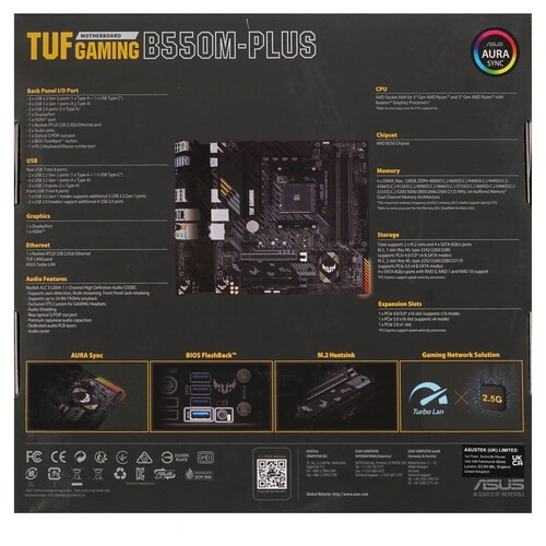 Материнская плата ASUS TUF GAMING B550M-PLUS