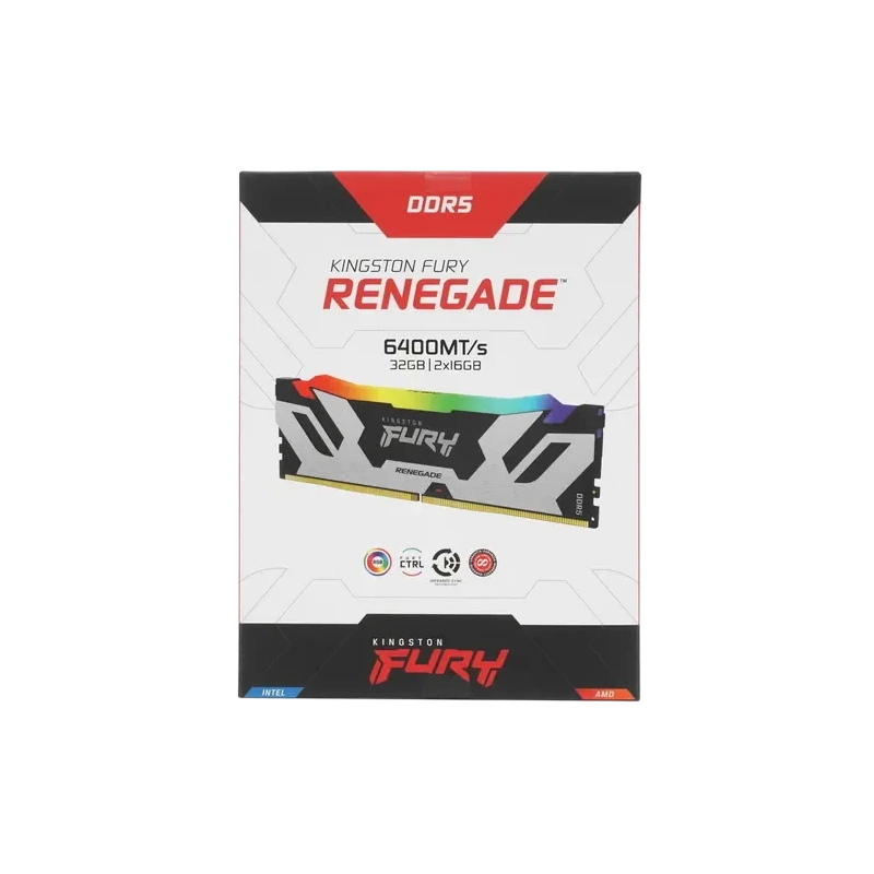 Оперативная память 32 Gb 6400 MHz Kingston FURY Renegade RGB (KF564C32RSAK2-32)