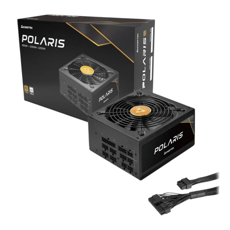 Блок питания Chieftec 850W POLARIS (PPS-850FC) документация, комплект кабелей, комплект крепежа