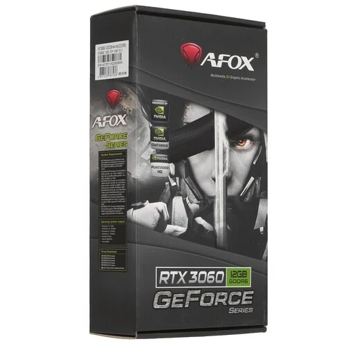 Видеокарта AFox (AF3060-12GD6H4-V4) GeForce RTX 3060 12GB GAMING