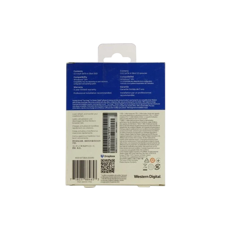 Твердотельный накопитель Western Digital 1000 Gb Blue (WDS100T3B0A)