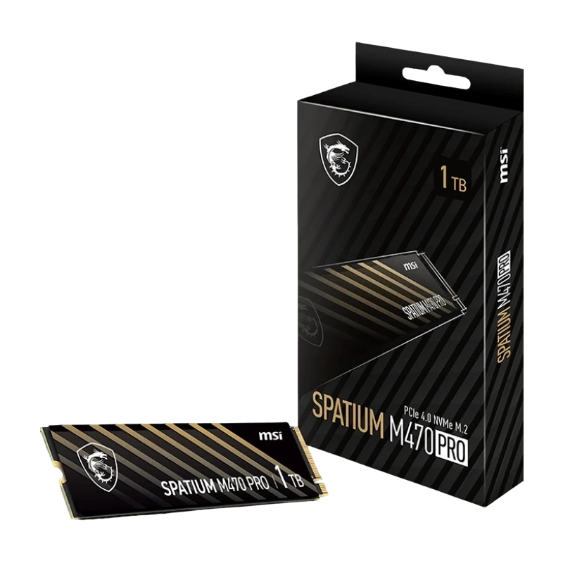 Твердотельный накопитель MSI 1000 Gb SPATIUM M470 PRO (S78-440L0J0-P83) BOX